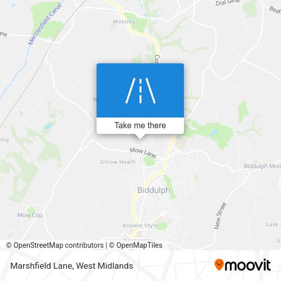 Marshfield Lane map