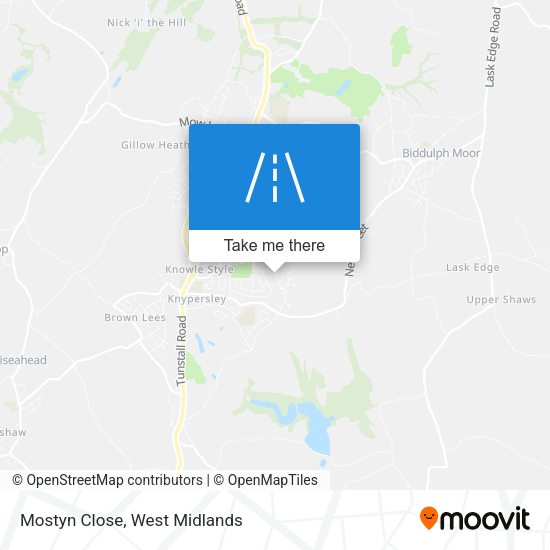 Mostyn Close map