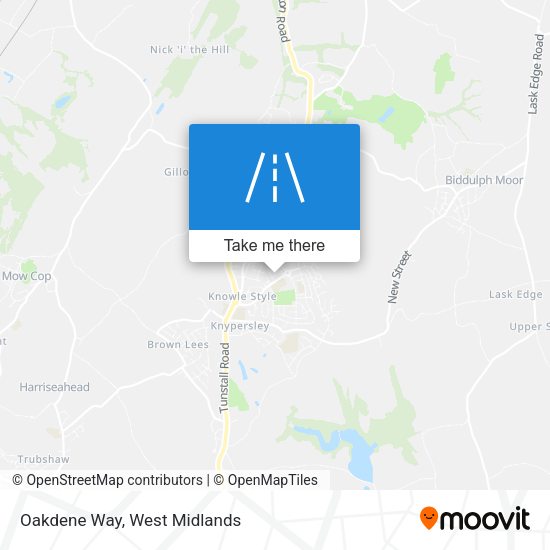 Oakdene Way map