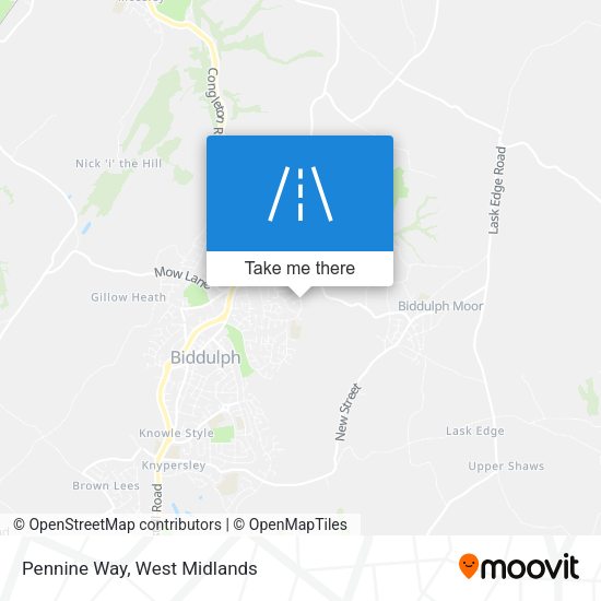 Pennine Way map