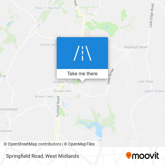 Springfield Road map