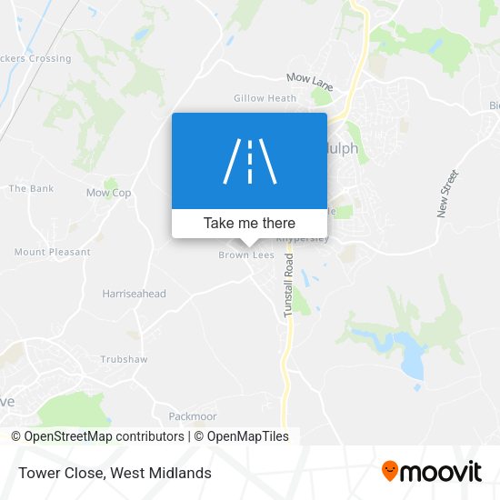 Tower Close map