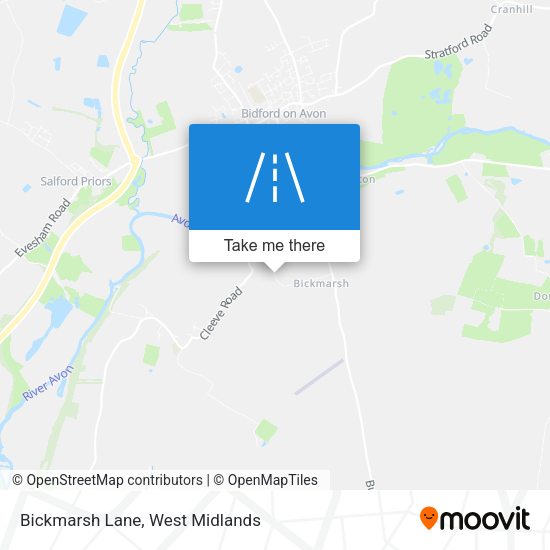 Bickmarsh Lane map