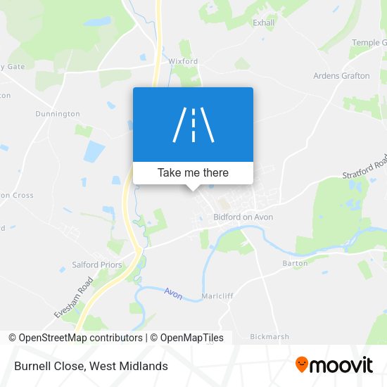 Burnell Close map