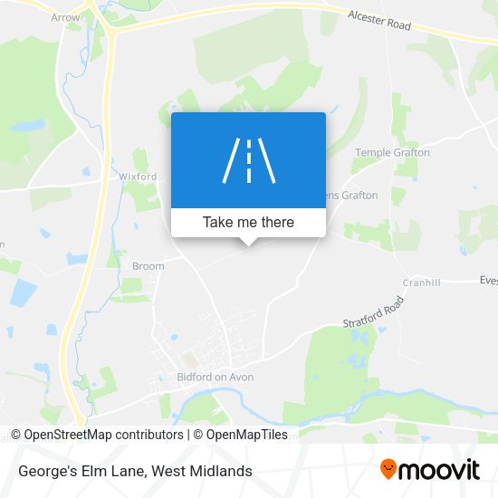 George's Elm Lane map