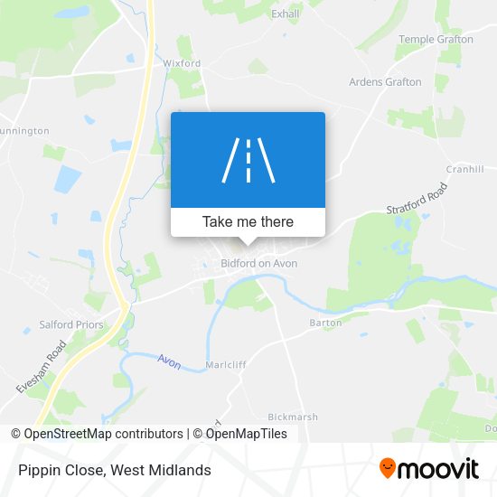 Pippin Close map