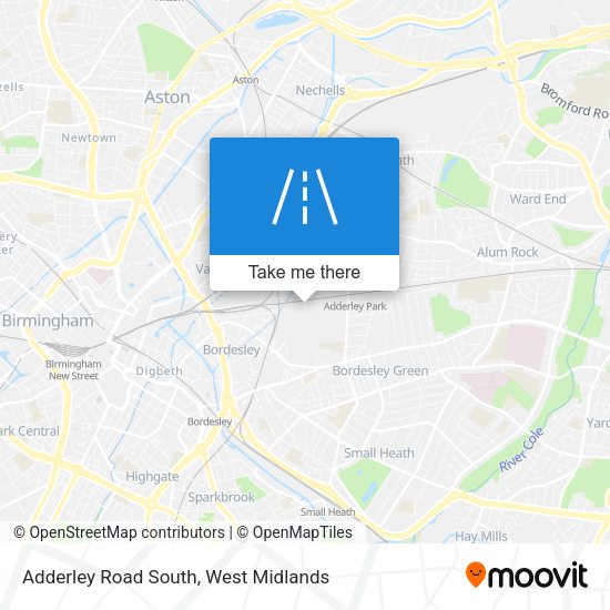 Adderley Road South map