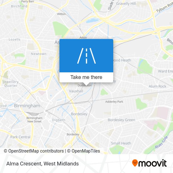 Alma Crescent map