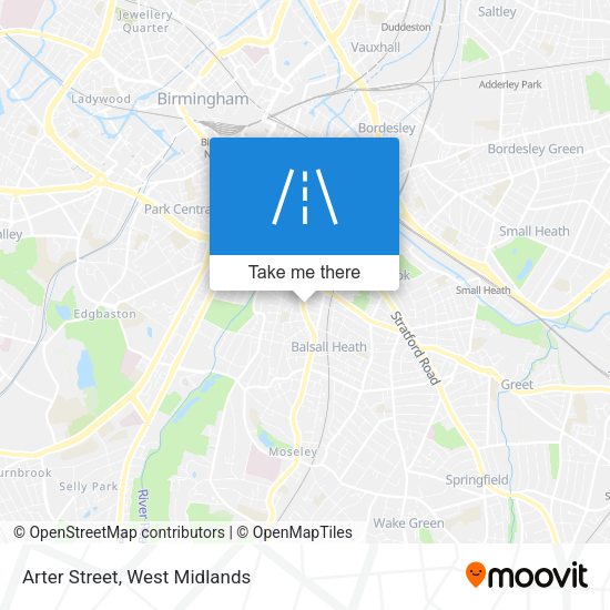 Arter Street map