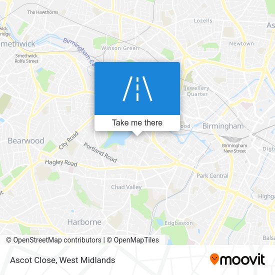 Ascot Close map