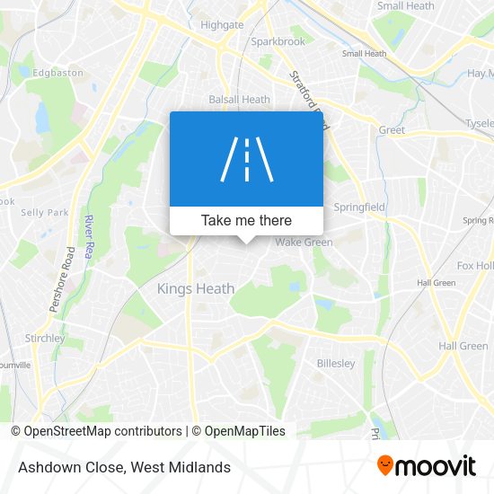 Ashdown Close map