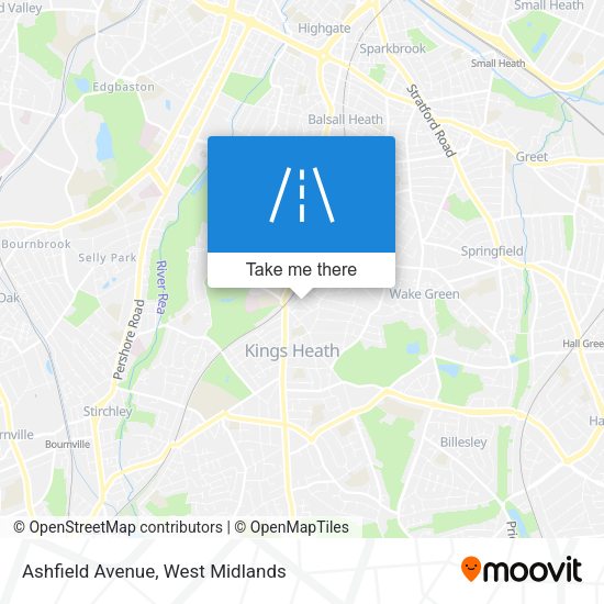 Ashfield Avenue map