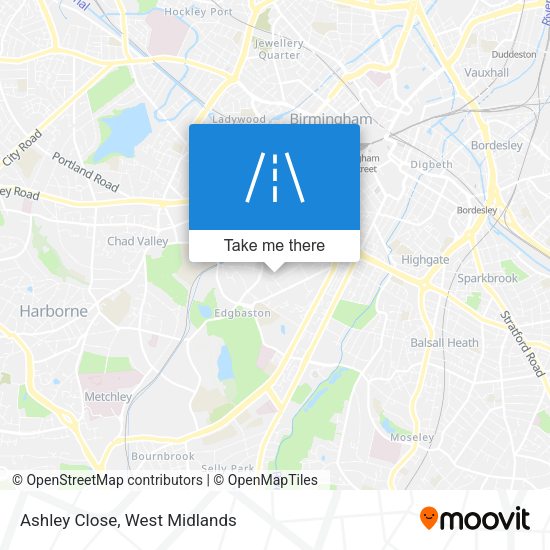 Ashley Close map