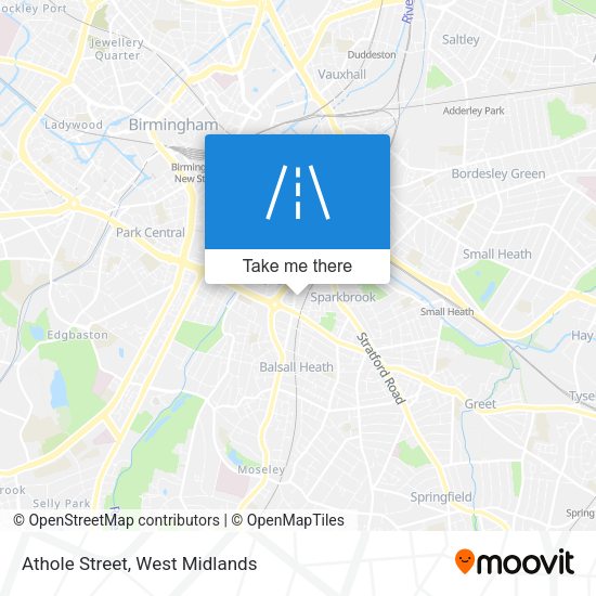 Athole Street map