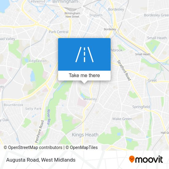 Augusta Road map