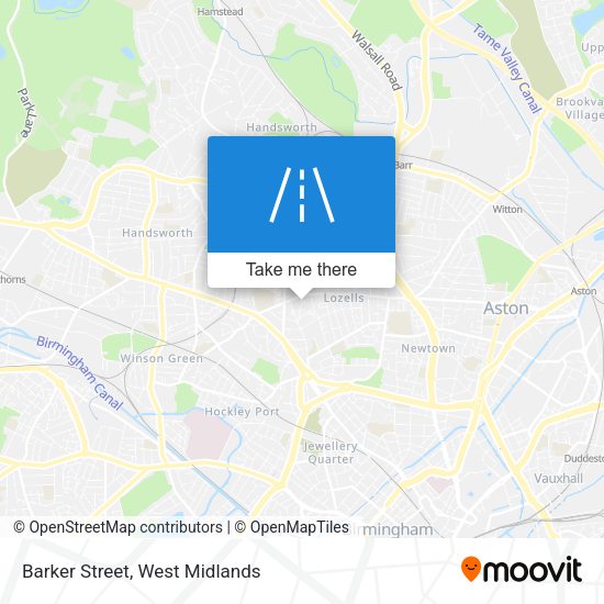 Barker Street map