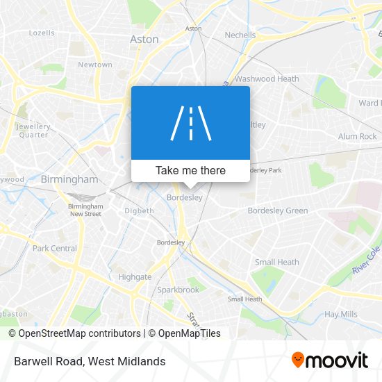 Barwell Road map