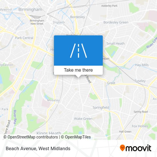 Beach Avenue map