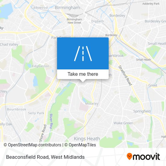 Beaconsfield Road map