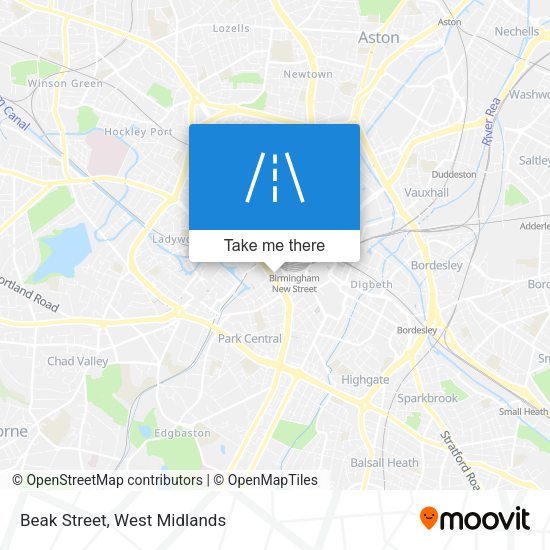 Beak Street map