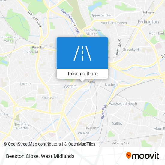Beeston Close map