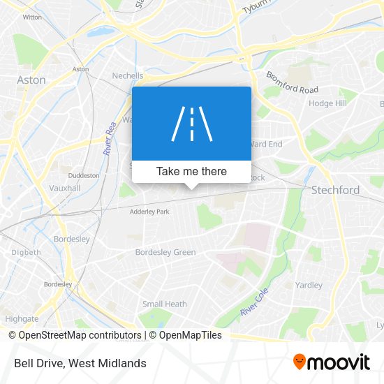 Bell Drive map