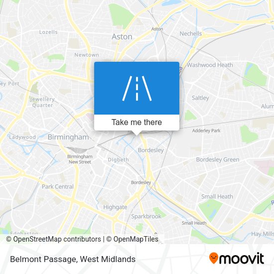 Belmont Passage map