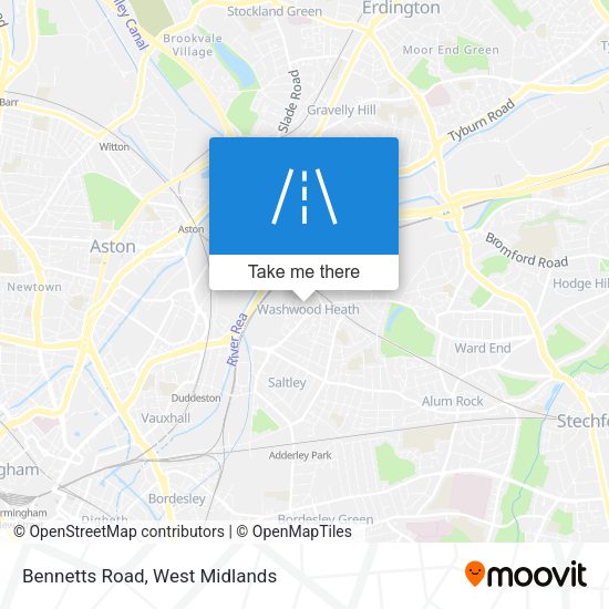 Bennetts Road map