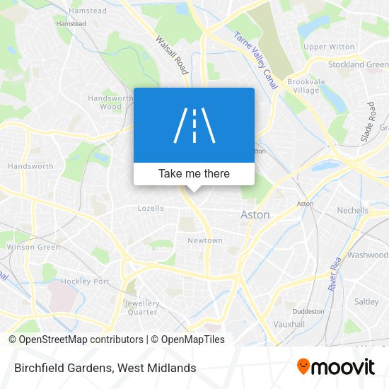 Birchfield Gardens map