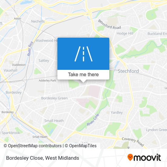 Bordesley Close map