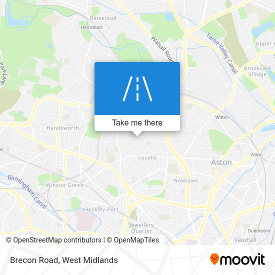 Brecon Road map