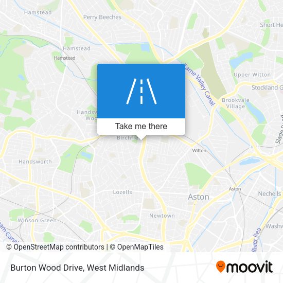 Burton Wood Drive map