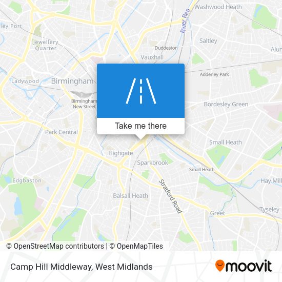 Camp Hill Middleway map