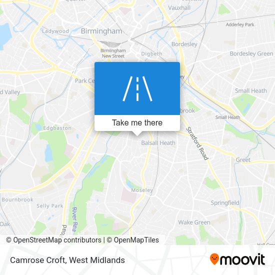 Camrose Croft map