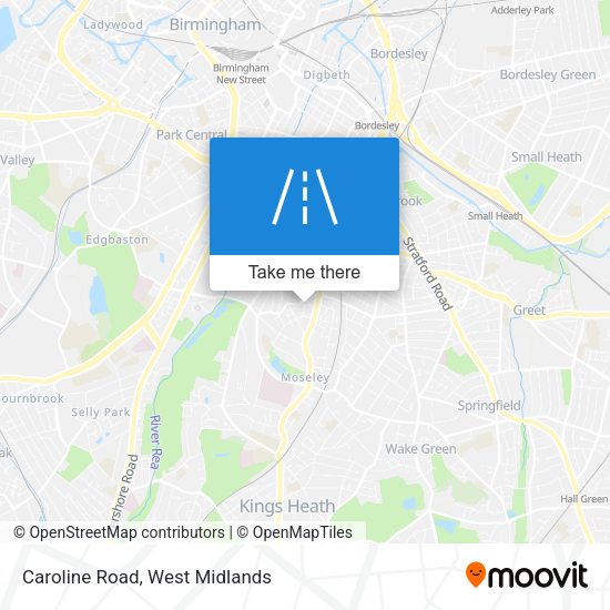 Caroline Road map