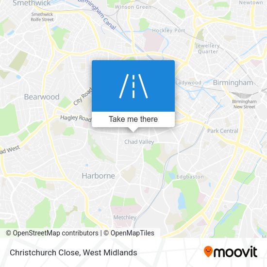 Christchurch Close map