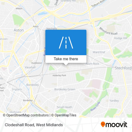 Clodeshall Road map