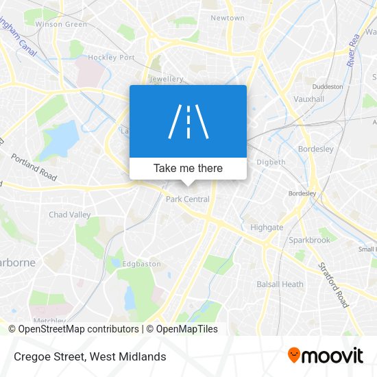 Cregoe Street map