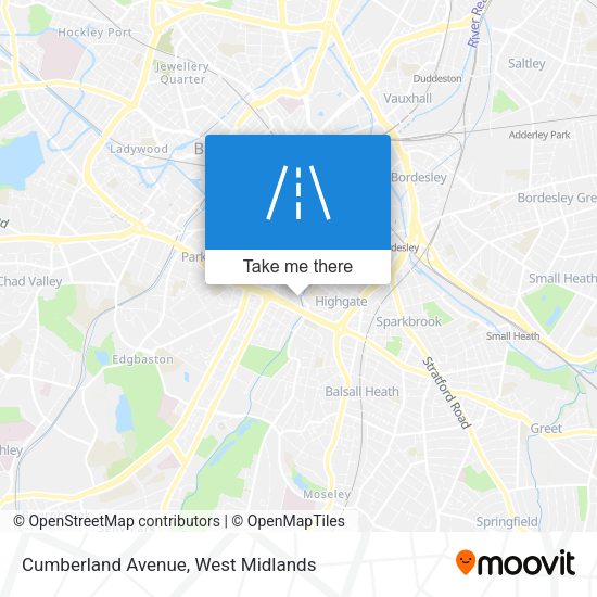 Cumberland Avenue map