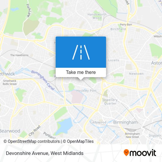 Devonshire Avenue map
