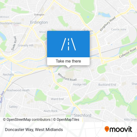Doncaster Way map