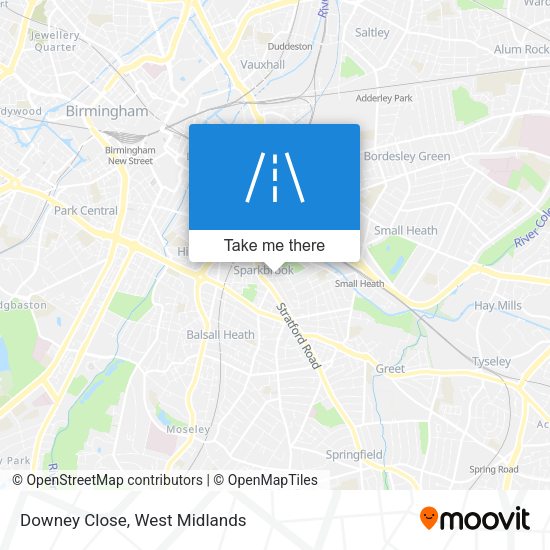 Downey Close map