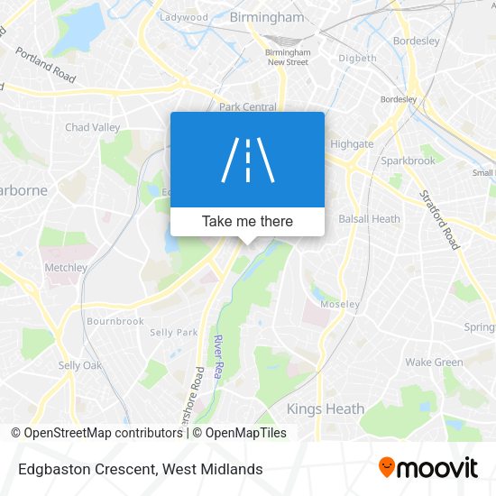 Edgbaston Crescent map