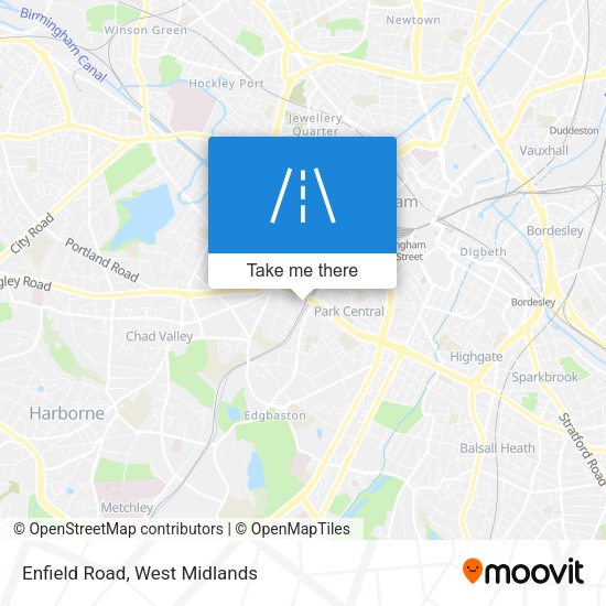 Enfield Road map