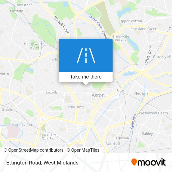 Ettington Road map