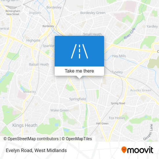 Evelyn Road map