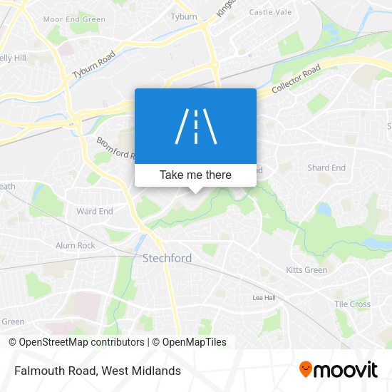 Falmouth Road map