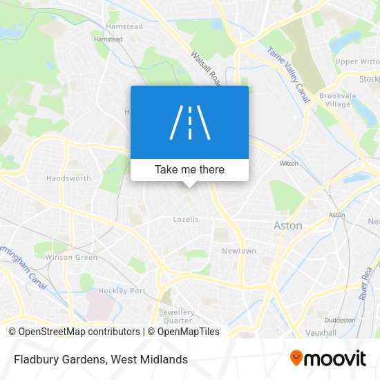 Fladbury Gardens map
