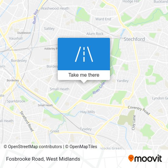 Fosbrooke Road map