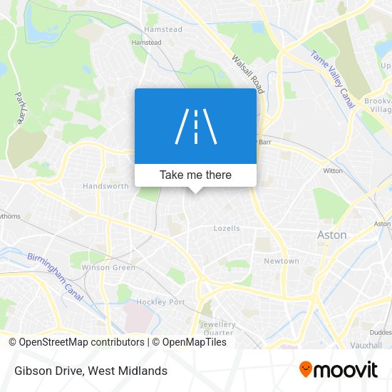 Gibson Drive map